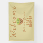 リトルかわいこちゃんキウイベビーシャワー 横断幕 (縦)