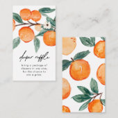 リトルかわいこちゃんクレメンチンおむつラッフルカード エンクロージャーカード (正面/裏面)