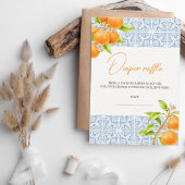 リトルかわいこちゃんクレメンチンおむつラッフルベビーシャワー エンクロージャーカード