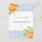 リトルかわいこちゃんクレメンチンおむつラッフルベビーシャワー エンクロージャーカード (正面)