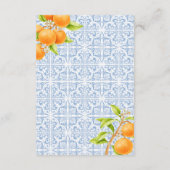 リトルかわいこちゃんクレメンチンおむつラッフルベビーシャワー エンクロージャーカード (裏面)