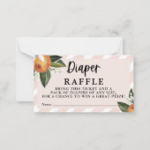 リトルかわいこちゃんクレメンチンガールおむつラッフル ノートカード (正面)