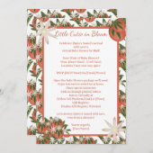 リトルかわいこちゃんクレメンチンベビーシャワーバイディスタンス 招待状 (正面/裏面)