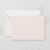 リトルかわいこちゃんクレメンチンベビーシャワーブックベビー ノートカード (裏面)