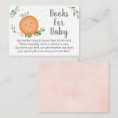 リトルかわいこちゃんクレメンチンベビーシャワーブックリクエスト エンクロージャーカード (正面/裏面)