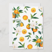 リトルかわいこちゃんクレメンチンベビーシャワー男女兼用 招待状 (裏面)