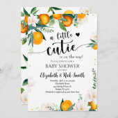 リトルかわいこちゃんクレメンチンベビーシャワー男女兼用 招待状 (正面/裏面)