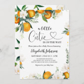 リトルかわいこちゃんクレメンチンベビーシャワー男女兼用 招待状 (正面/裏面)