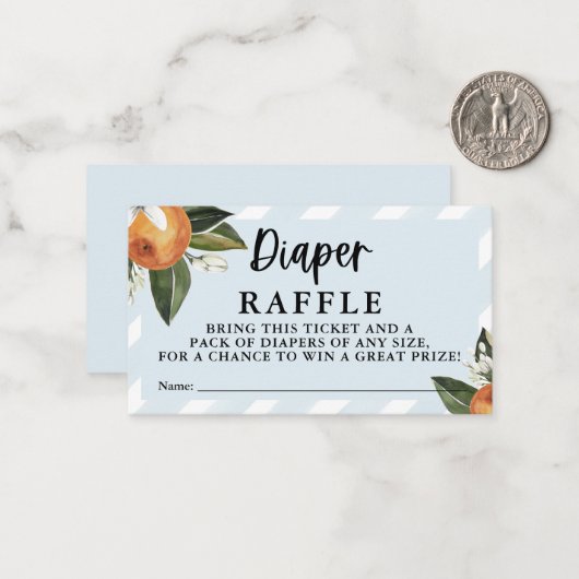 リトルかわいこちゃんクレメンチンボーイオムツラッフル ノートカード (正面/裏面インサイチュ)