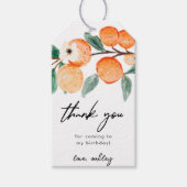 リトルかわいこちゃんクレメンチン誕生日メッセージカード ギフトタグ (正面)