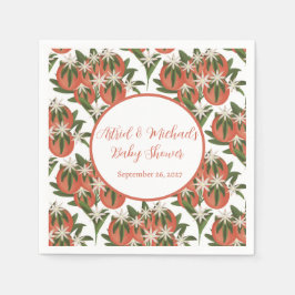 リトルかわいこちゃんクレメンチン | 柑橘系ベビーシャワー スタンダードカクテルナプキン