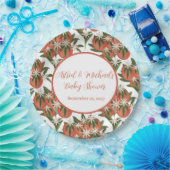 リトルかわいこちゃんクレメンチン | 柑橘系ベビーシャワー ペーパープレート (パーティー)