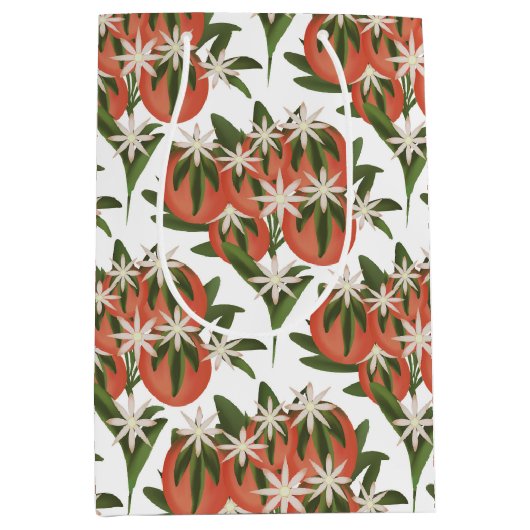 リトルかわいこちゃんクレメンチン | 柑橘系ベビーシャワー ミディアムペーパーバッグ (正面)