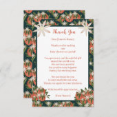 リトルかわいこちゃんクレメンチン| 柑橘類テーマベビーシャワー サンキューカード (正面/裏面)