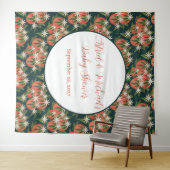 リトルかわいこちゃんクレメンチン | 柑橘類テーマベビーシャワー タペストリー (インサイチュ(横))