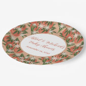 リトルかわいこちゃんクレメンチン | 柑橘類テーマベビーシャワー ペーパープレート (アングル)