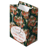 リトルかわいこちゃんクレメンチン| 柑橘類テーマベビーシャワー ミディアムペーパーバッグ (正面アングル)