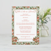 リトルかわいこちゃんクレメンティンセージ | 柑橘系ベビーシャワー 招待状 (スタンド正面)