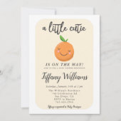 リトルかわいこちゃんクレメンテ男女兼用ィンベビーシャワー 招待状 (正面)