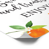 リトルかわいこちゃんグリーナリーフローラスウィートトリートサイン ポスター (角)