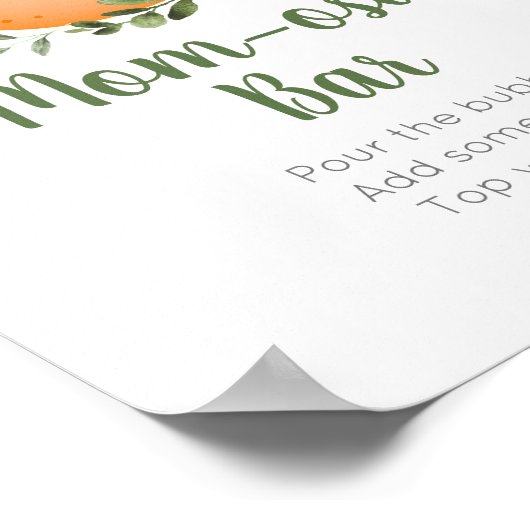 リトルかわいこちゃんグリーナリーベビーシャワーマムオーサバー ポスター (角)