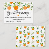 リトルかわいこちゃんグリーンフローラはゲームの数を推測 エンクロージャーカード (正面/裏面)