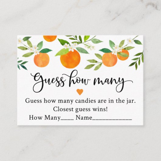 リトルかわいこちゃんグリーンフローラはゲームの数を推測 エンクロージャーカード (正面)