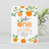 リトルかわいこちゃんグリーンフローラファースト誕生日 招待状 (スタンド正面)