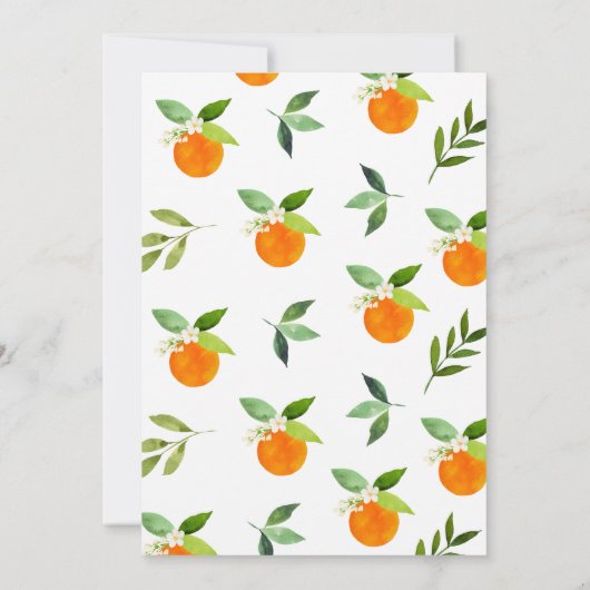 リトルかわいこちゃんグリーンフローラファースト誕生日 招待状 (裏面)