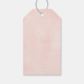 リトルかわいこちゃんグリーンリーベビーシャワーありがとう ギフトタグ (裏面)