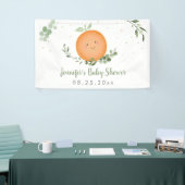 リトルかわいこちゃんグリーンリーベビーシャワー 横断幕 (トレードショー)