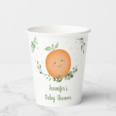 リトルかわいこちゃんグリーンリーベビーシャワー 紙コップ (裏面)
