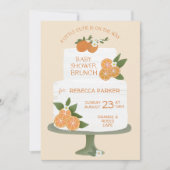 リトルかわいこちゃんケーキベビーシャワーブランチ招待状 招待状 (正面)