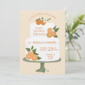 リトルかわいこちゃんケーキベビーシャワーブランチ招待状 招待状 (スタンド正面)