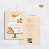 リトルかわいこちゃんケーキベビーシャワーブランチ招待状 招待状