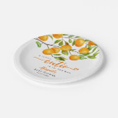 リトルかわいこちゃんサマーフルーツベビーシャワー ペーパープレート (アングル)