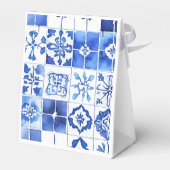リトルかわいこちゃんシトラスブルータイルベビーシャワー フェイバーボックス (裏面サイド)