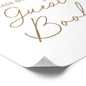 リトルかわいこちゃんシトラスベビーシャワーゲストブックサイン ポスター (角)