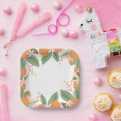 リトルかわいこちゃんシトラスベビーシャワー紙プレート ペーパープレート (パーティー)