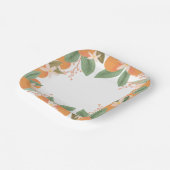 リトルかわいこちゃんシトラスベビーシャワー紙プレート ペーパープレート (傾斜あり)