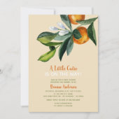 リトルかわいこちゃんシトラス男女兼用ベビーシャワー 招待状 (正面)