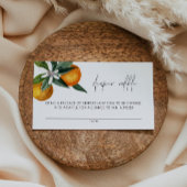 リトルかわいこちゃんシトラス赤ちゃんシャワーおむつラッフルカード プレイスカード