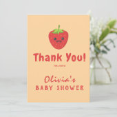 リトルかわいこちゃんストロベリーベビーシャワー サンキューカード (スタンド正面)