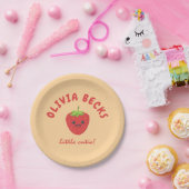 リトルかわいこちゃんストロベリーベビーシャワー ペーパープレート (パーティー)