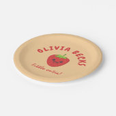 リトルかわいこちゃんストロベリーベビーシャワー ペーパープレート (アングル)