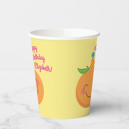 リトルかわいこちゃんタンジェリンバースデーパーティー 紙コップ (左)