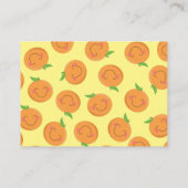 リトルかわいこちゃんタンジェリンベビーシャワー男女兼用 エンクロージャーカード (裏面)