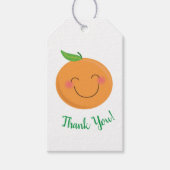 リトルかわいこちゃんタンジェリンベビーシャワー男女兼用 ギフトタグ (正面)