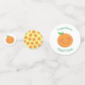 リトルかわいこちゃんタンジェリンベビーシャワー男女兼用 コンフェッティ (裏面)