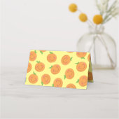 リトルかわいこちゃんタンジェリンベビーシャワー男女兼用 プレイスカード (裏面)